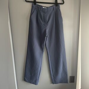 A&F Sloane Straight Tailored Pant - Navy